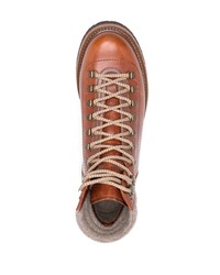 Brunello Cucinelli Padded Ankle Lace Up Boots