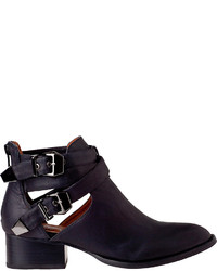 Jeffrey Campbell Everly Ankle Boot Black Leather