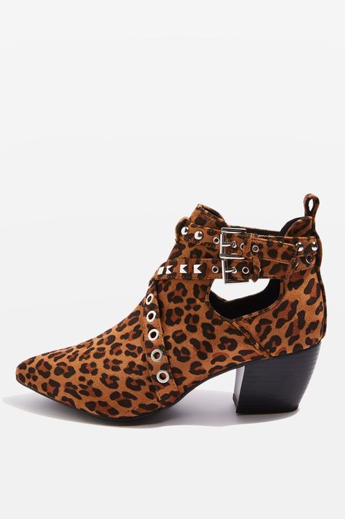 topshop leopard print boots