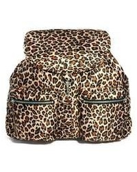 Brown Leopard Backpack