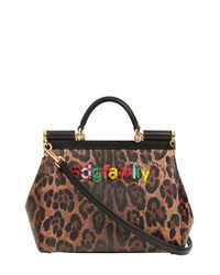 Dolce & Gabbana Medium Sicily Leopard Designers Bag