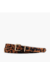 J.Crew Leopard Printed Calf Hair Belt