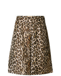 Brown Leopard Bermuda Shorts