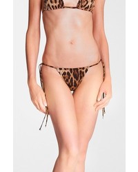 Leopard Print String Bikini Bottoms Leopard 5