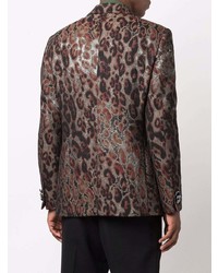 Etro Leopard Print Tailored Blazer