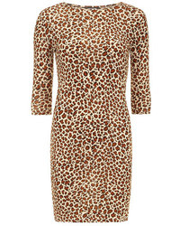 Dorothy Perkins Atelier 61 Brown Leopard Print Dress