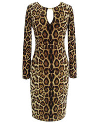 ChicNova Leopard Hollow Out Bodycon Dress