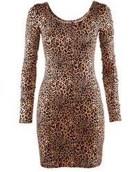 ChicNova Leopard Print Bodycon Dress