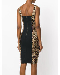 Dolce & Gabbana Leopard Print Bodycon Dress