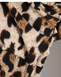 ChicNova V Neck Leopard Print Bodycon Dress