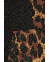Walter W118 By Baker Corey Leopard Print Stretch Jersey Dress