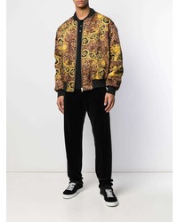 VERSACE JEANS COUTURE Baroque Leopard Bomber Jackets