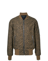 Amiri Leopard Print Bomber Jacket