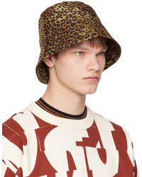 Dries Van Noten Brown Printed Bucket Hat