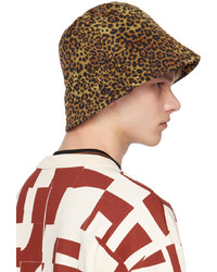 Dries Van Noten Brown Printed Bucket Hat