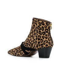 L'Autre Chose Leopard Print Boots