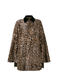 Brown Leopard Cape Coat