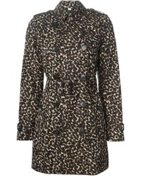 Burberry London Leopard Trench Coat