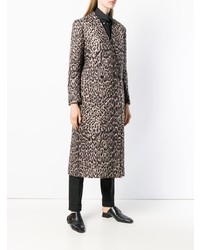 Ports 1961 Leopard Print Quilted Coat