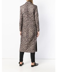Ports 1961 Leopard Print Quilted Coat