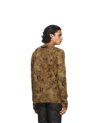 1017 Alyx 9Sm Brown Leopard Sweater