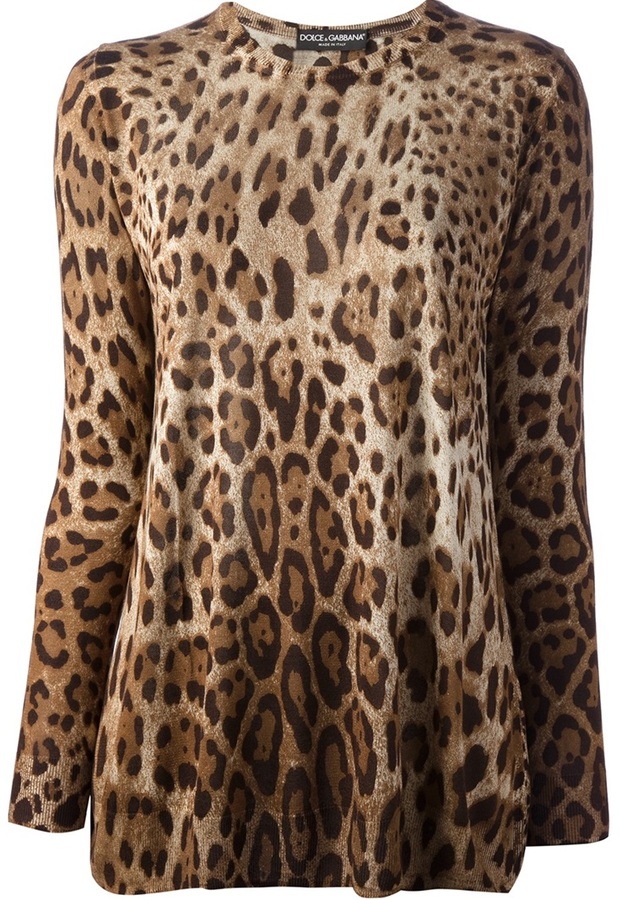 Dolce & Gabbana Leopard Print Sweater, $1,395  | Lookastic