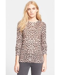 Equipment Sloane Leopard Print Sweater