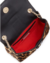 Christian Louboutin Sweet Charity Leopard Print Calf Hair Mini Shoulder Bag