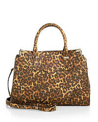 Brown Leopard Duffle Bag