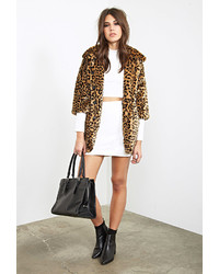 Forever 21 Faux Fur Cheetah Coat