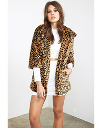 Forever 21 Faux Fur Cheetah Coat