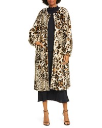 Rodebjer Faux Leopard Cheetah Fur Coat