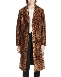 Helene Berman Faux Leopard Fur Coat