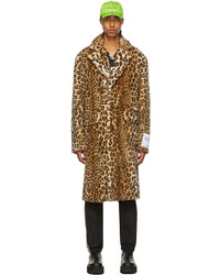 Palm Angels Leopard Faux Fur Coat