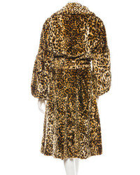 Nina Ricci Leopard Print Coat