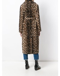 Yves Salomon Leopard Print Fur Coat
