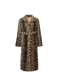 Yves Salomon Leopard Print Fur Coat