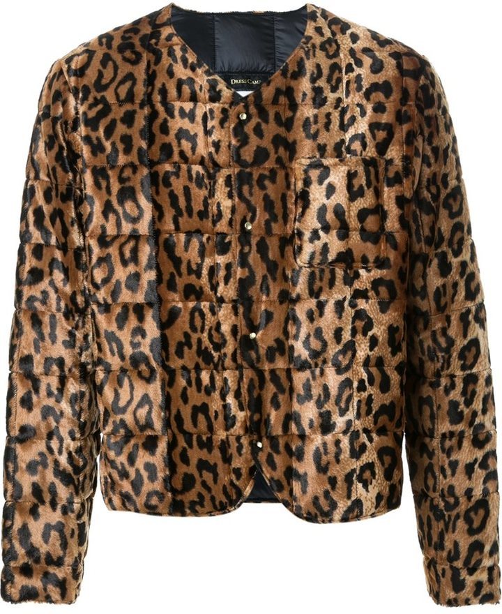 Dresscamp Leopard Print Fur Jacket, $514 | farfetch.com | Lookastic