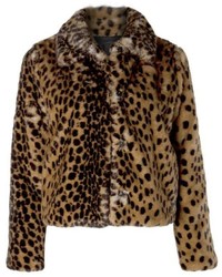 Dex Fuzzy Leopard Jacket