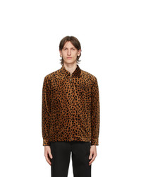 Brown Leopard Harrington Jacket