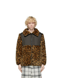 Clot Yellow Faux Fur Leopard Jacket