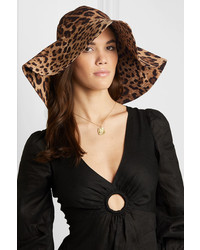 Dolce & Gabbana Leopard Print Canvas Hat