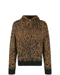 Laneus Leopard Pattern Hoodie