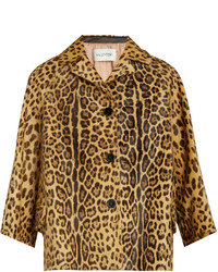 Valentino Leopard Print Calf Hair Jacket