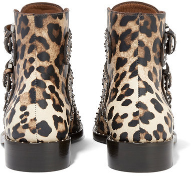 Louis Vuitton Ankle Boots Leopard print Lambskin ref.203755 - Joli