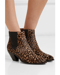 Golden Goose Deluxe Brand Sunset Leopard Print Calf Hair Ankle Boots