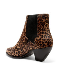 Golden Goose Deluxe Brand Sunset Leopard Print Calf Hair Ankle Boots
