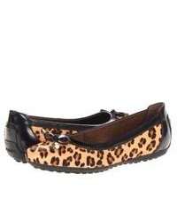 Geox Donna Piuma Ballerina 27 Shoes Leopardblack