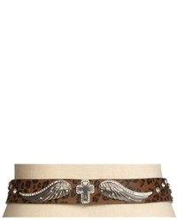 3d Cross Wings Leather Belt