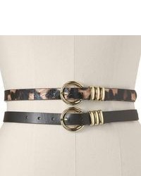 XOXO Leopard Skinny Belt Set